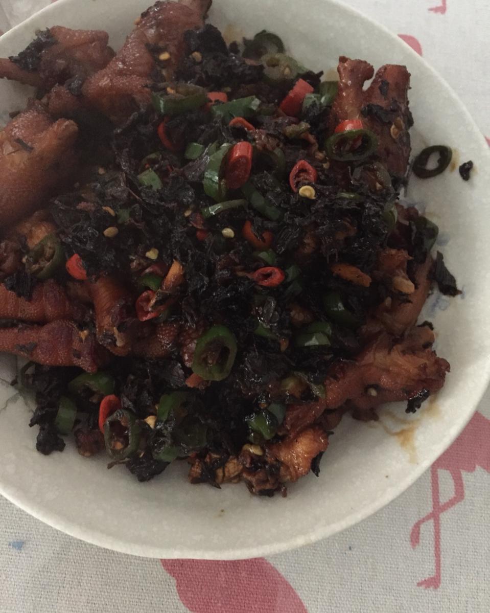 香辣烧鸡爪
