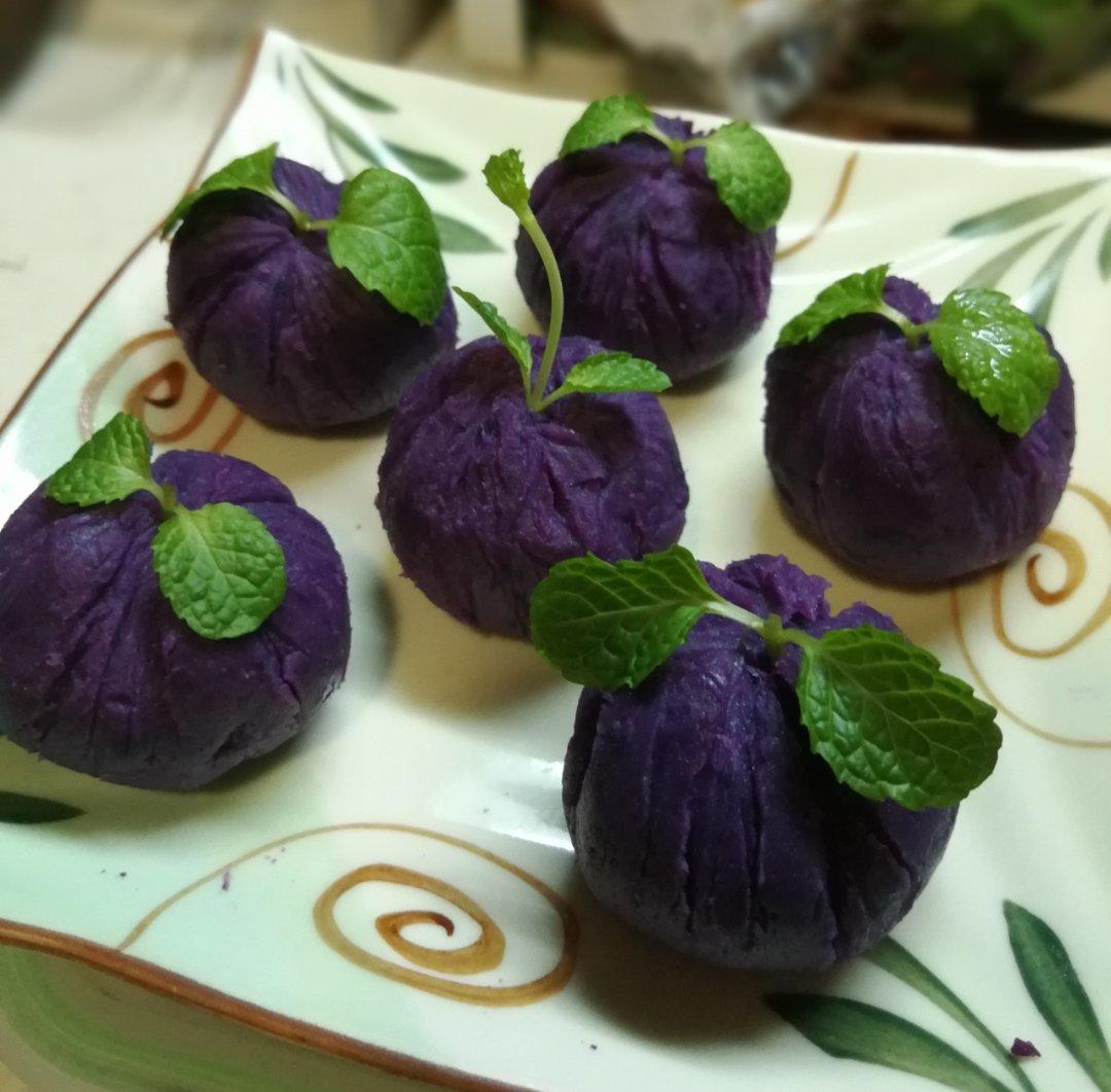 紫薯茶巾绞