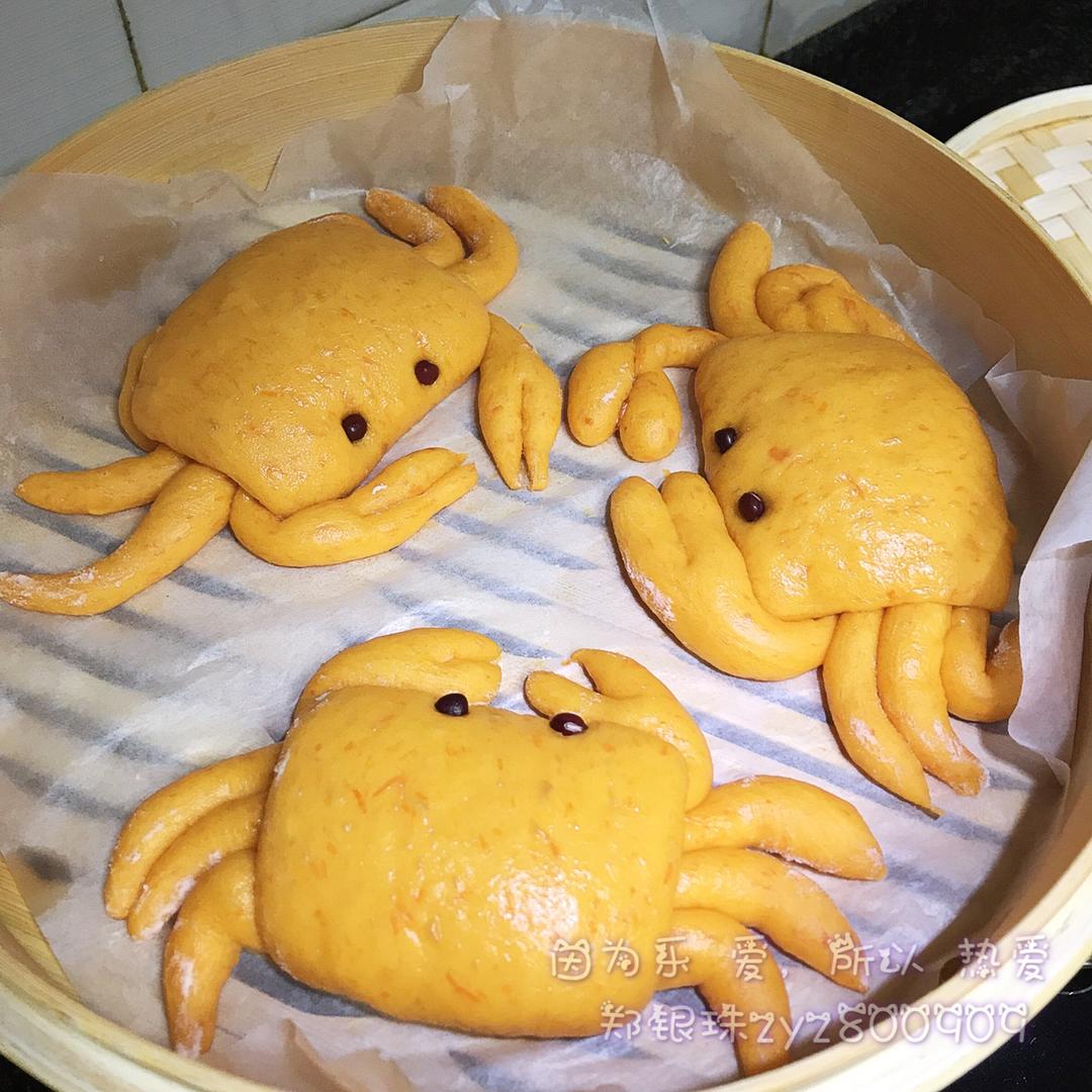 南瓜螃蟹馒头花样馒头