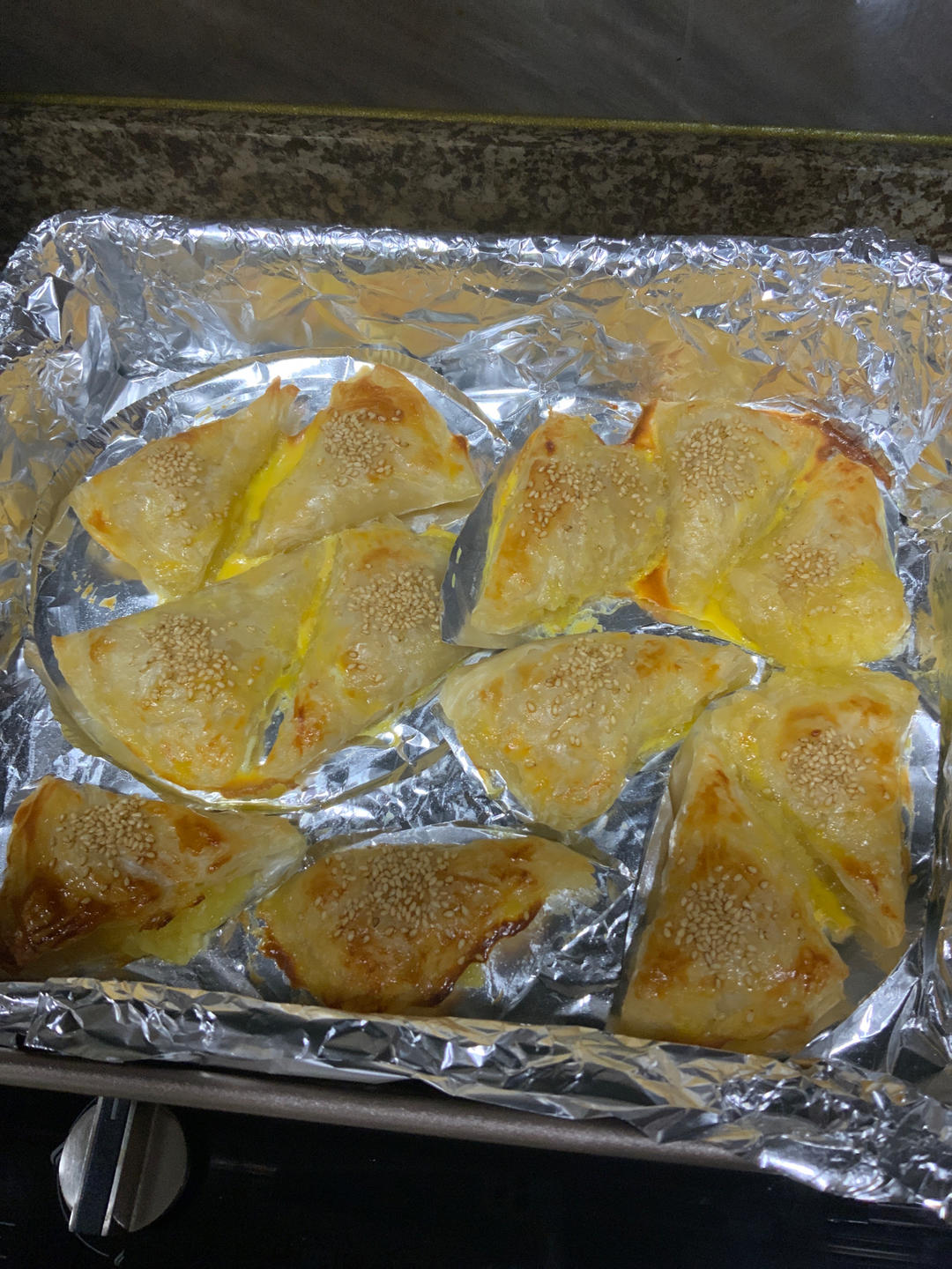 手抓饼版菠萝派（含自制菠萝馅）