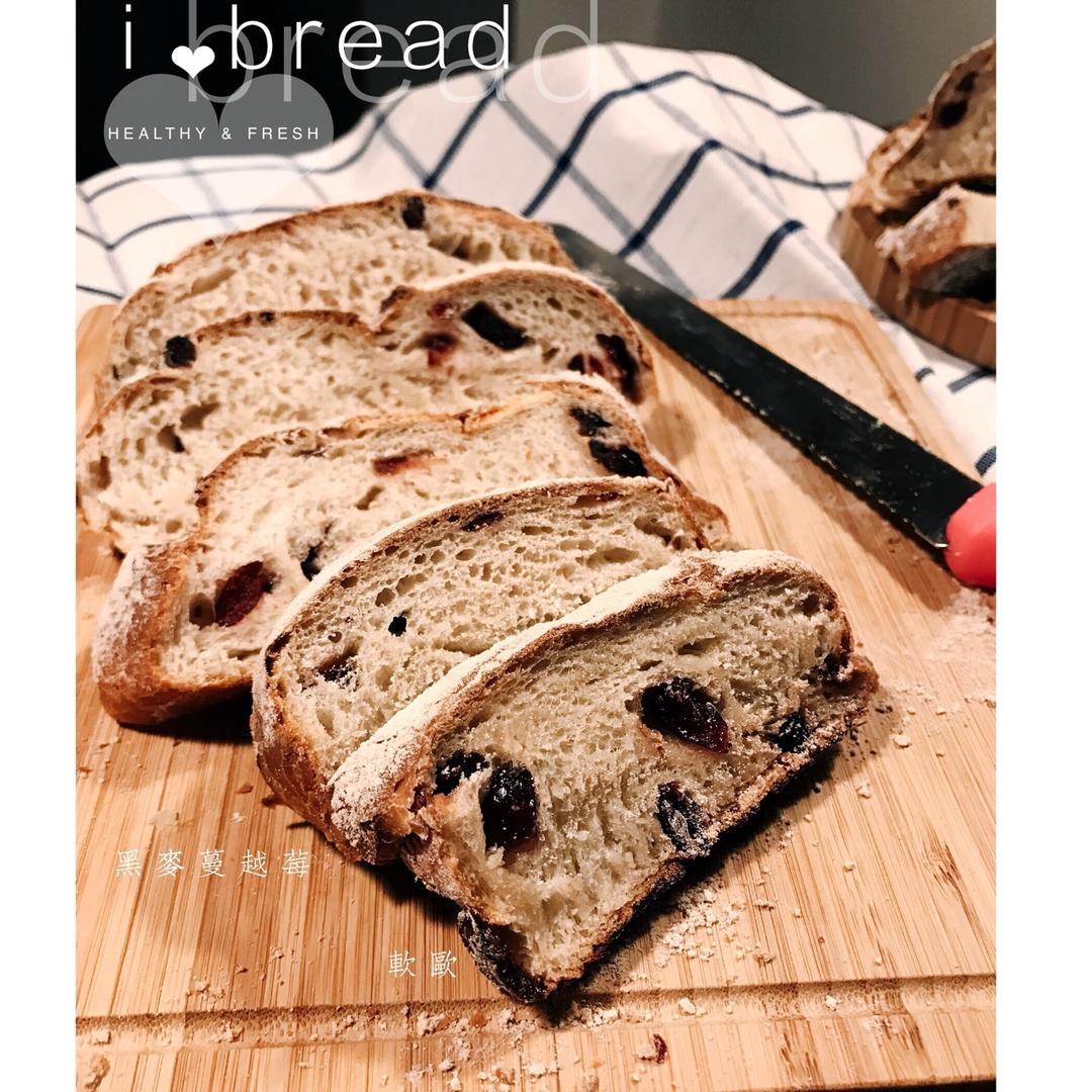 黑麦蔓越莓软欧包