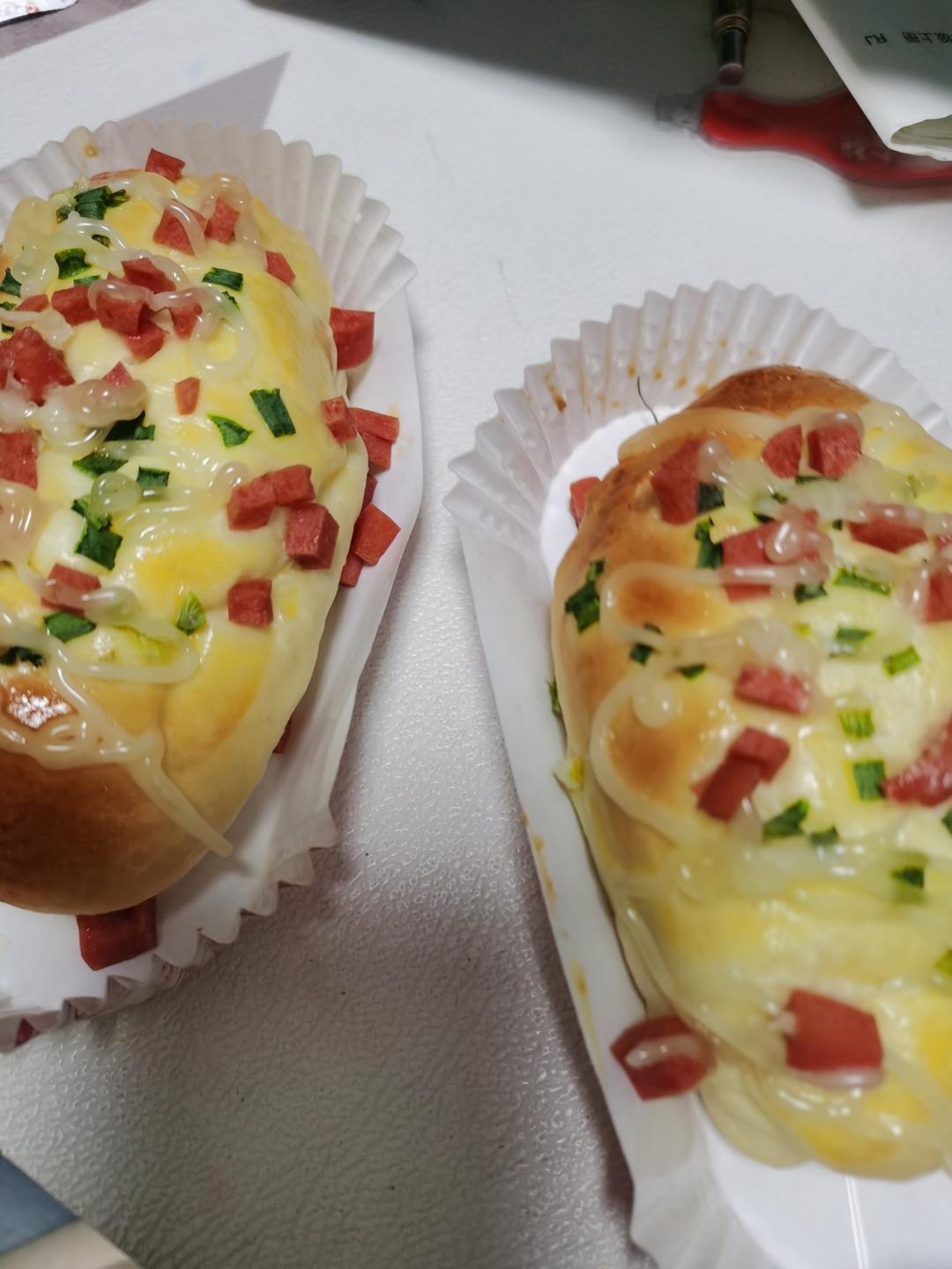 香葱火腿肉松面包