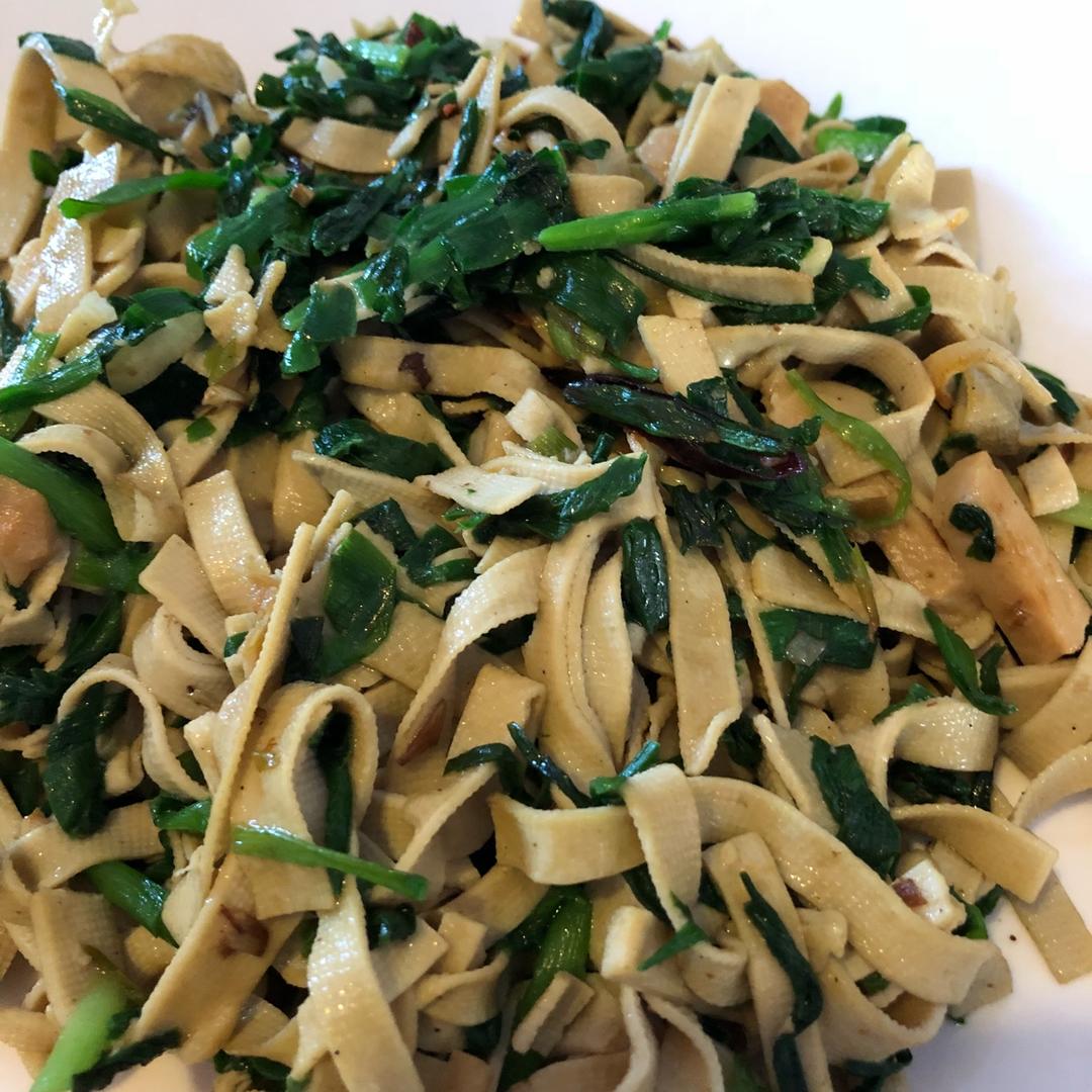 千张丝炒韭菜