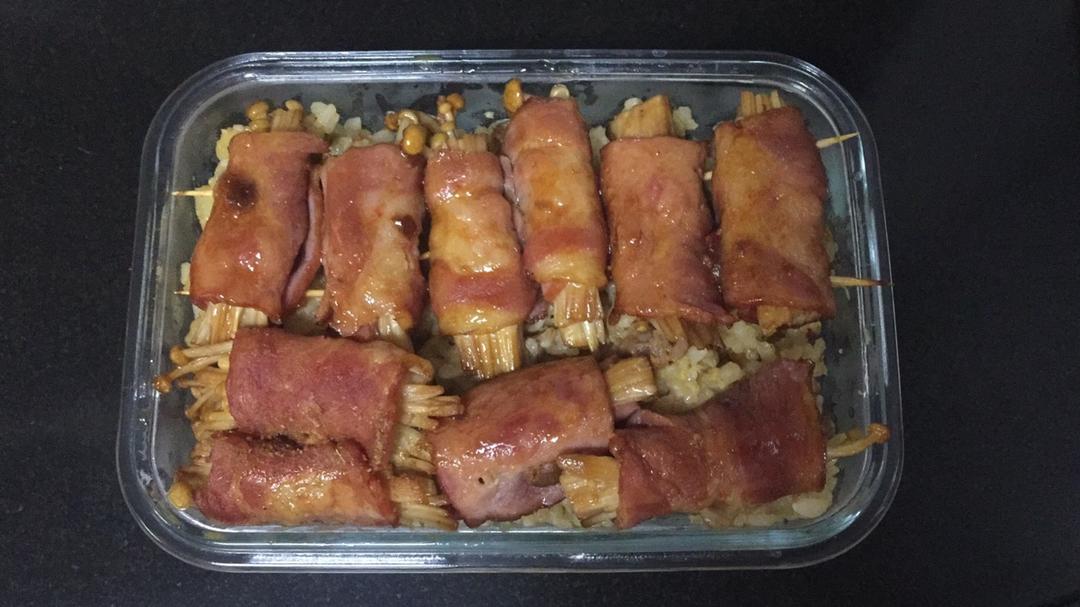 培根金针菇卷（烤箱）