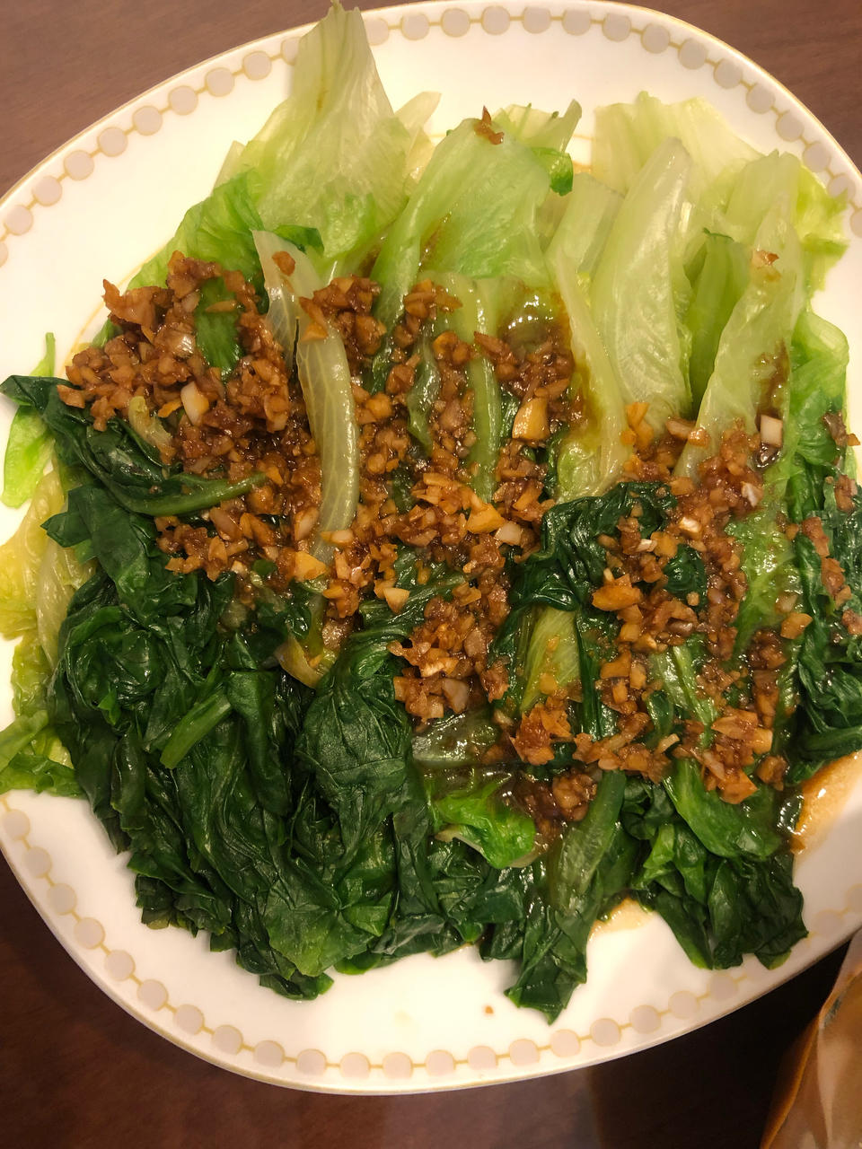 白灼生菜