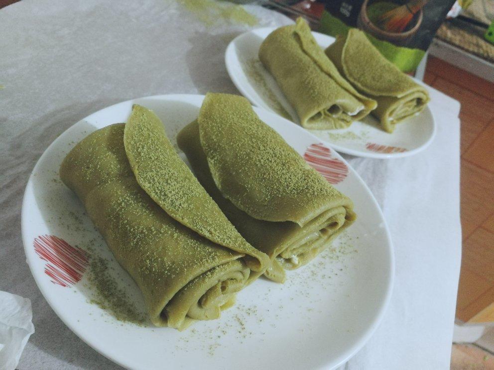 网红食谱│抹茶毛巾卷