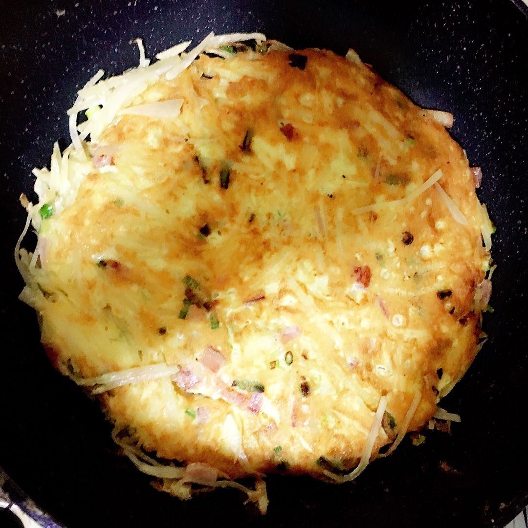 香煎土豆丝鸡蛋饼