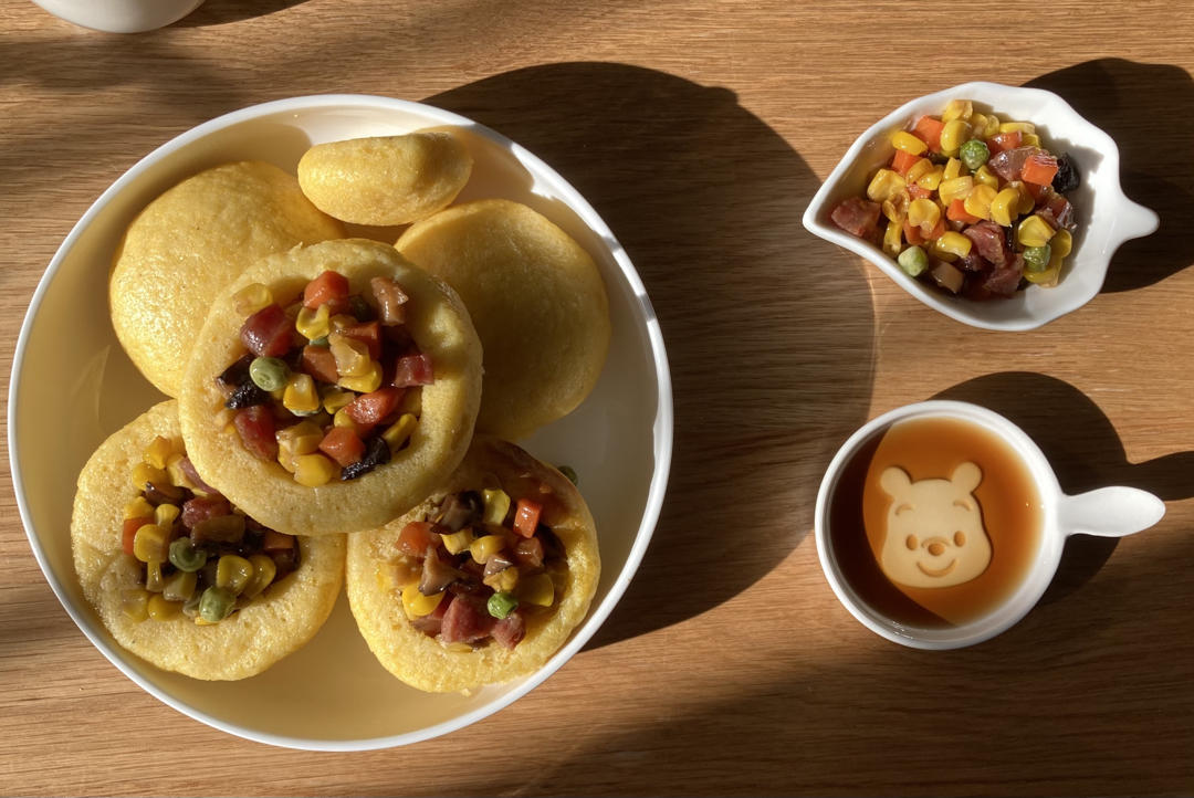 玉米杂蔬窝窝头