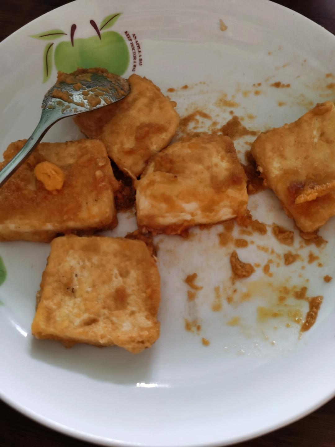 金沙豆腐   浇汁豆腐