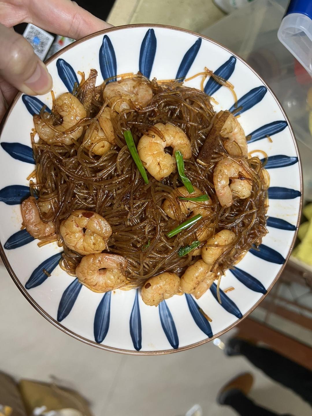 虾仁粉丝煲