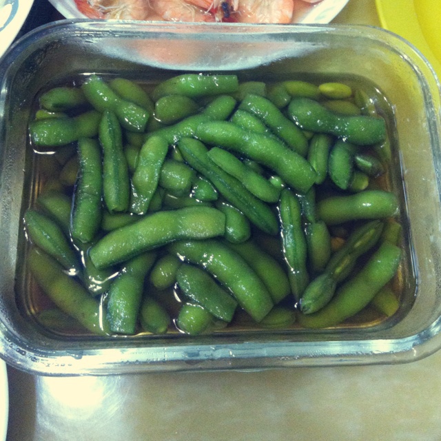 下酒好菜：糟卤毛豆