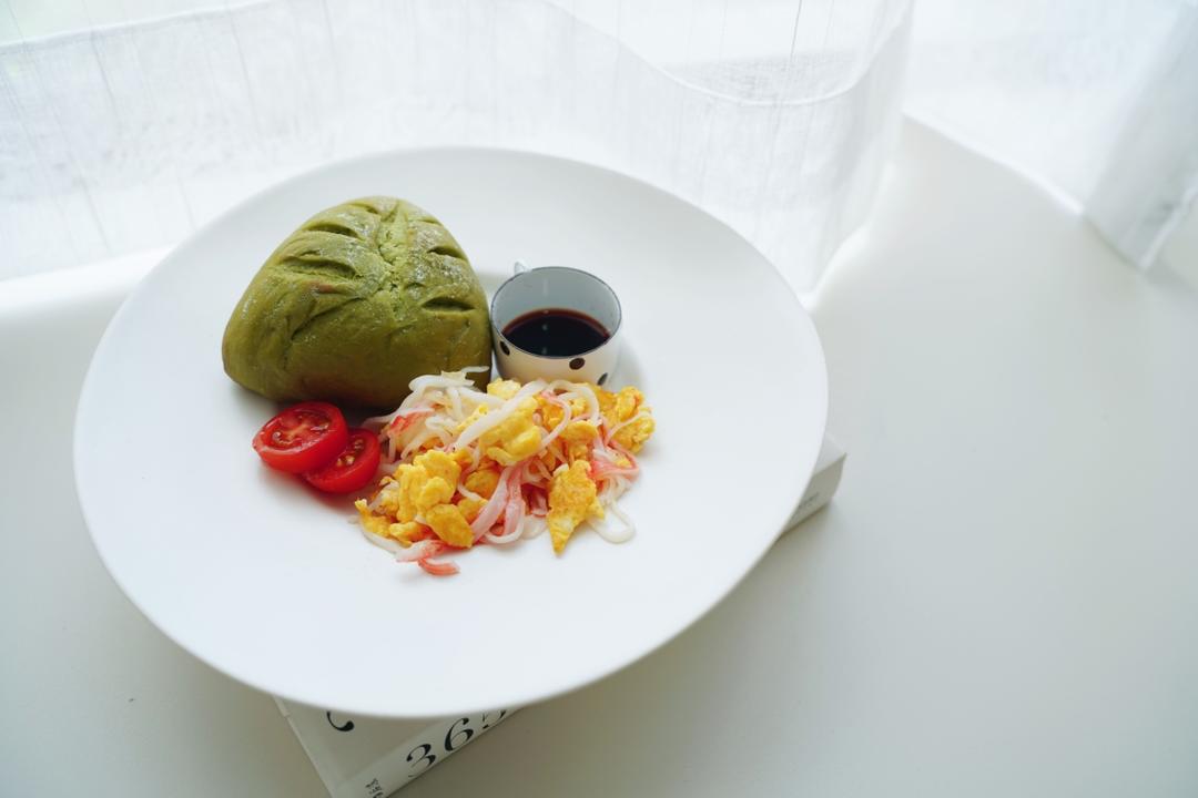 抹茶软欧（蜜豆奶酪馅）