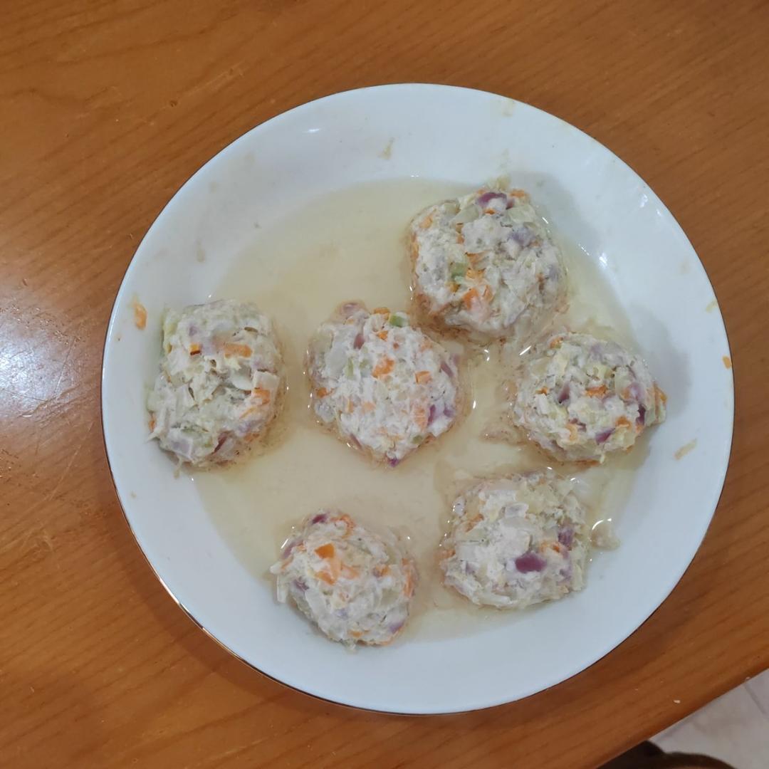 香烤豆腐鸡肉丸