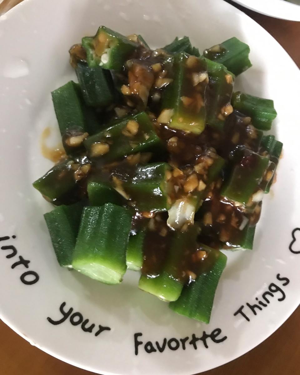 秋葵最好吃的做法，蒜香秋葵