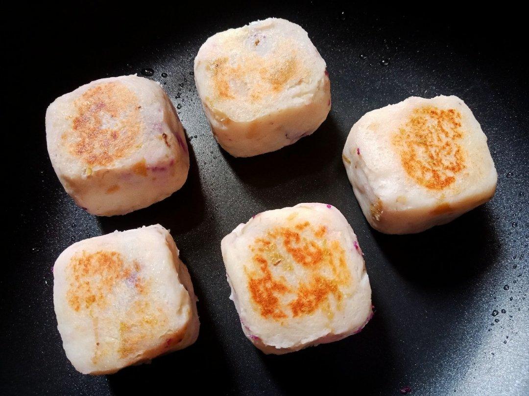 减脂期主食 红豆山药糕 无糖低油