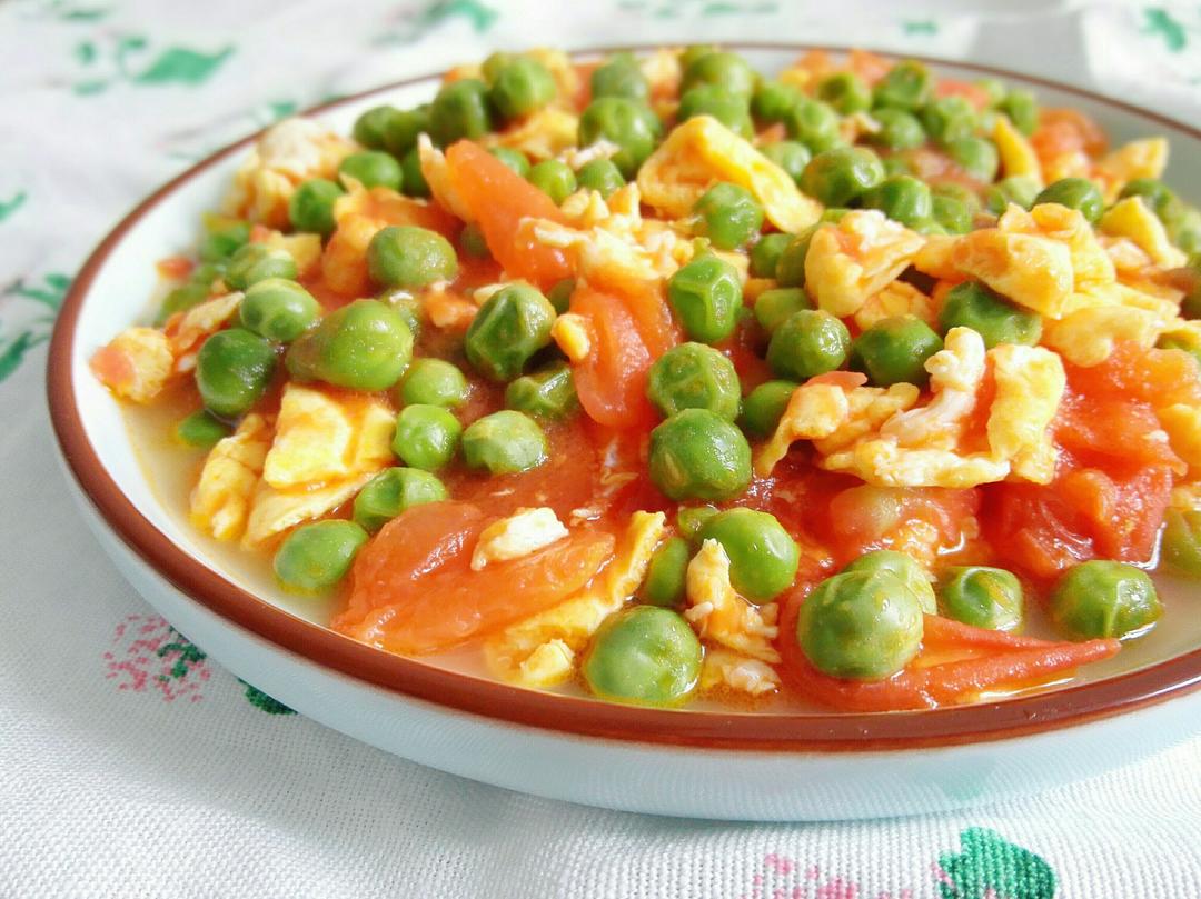 embrace月光晒干眼泪做的西红柿炒鸡蛋豌豆