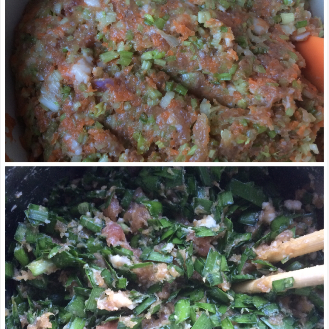 彩色饺子（蔬菜汁）