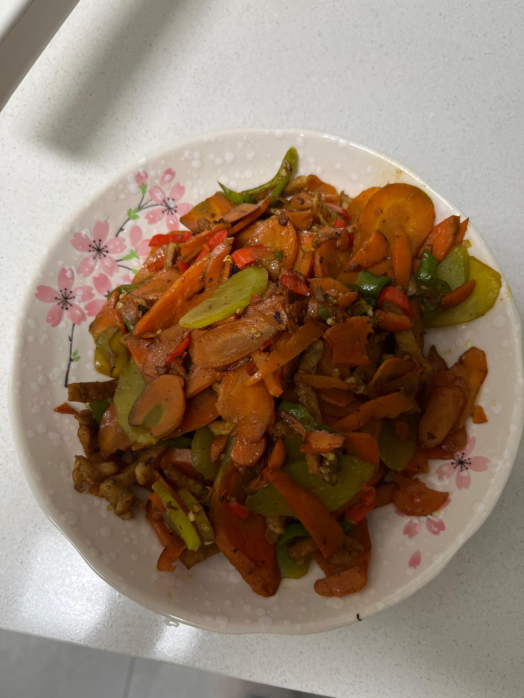 家常胡萝卜炒肉