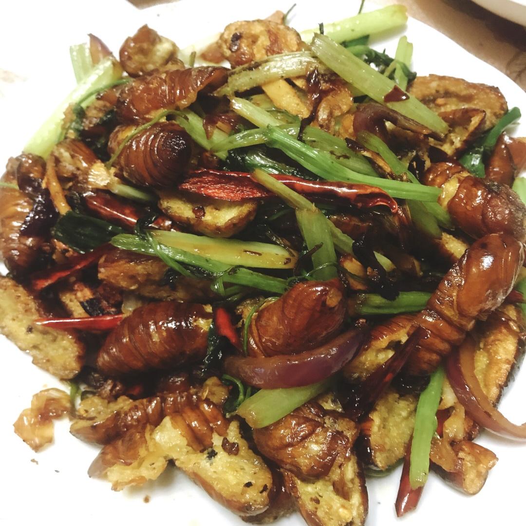 干煸茧蛹