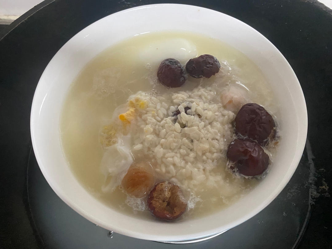 荔枝醪糟蒸鸡蛋