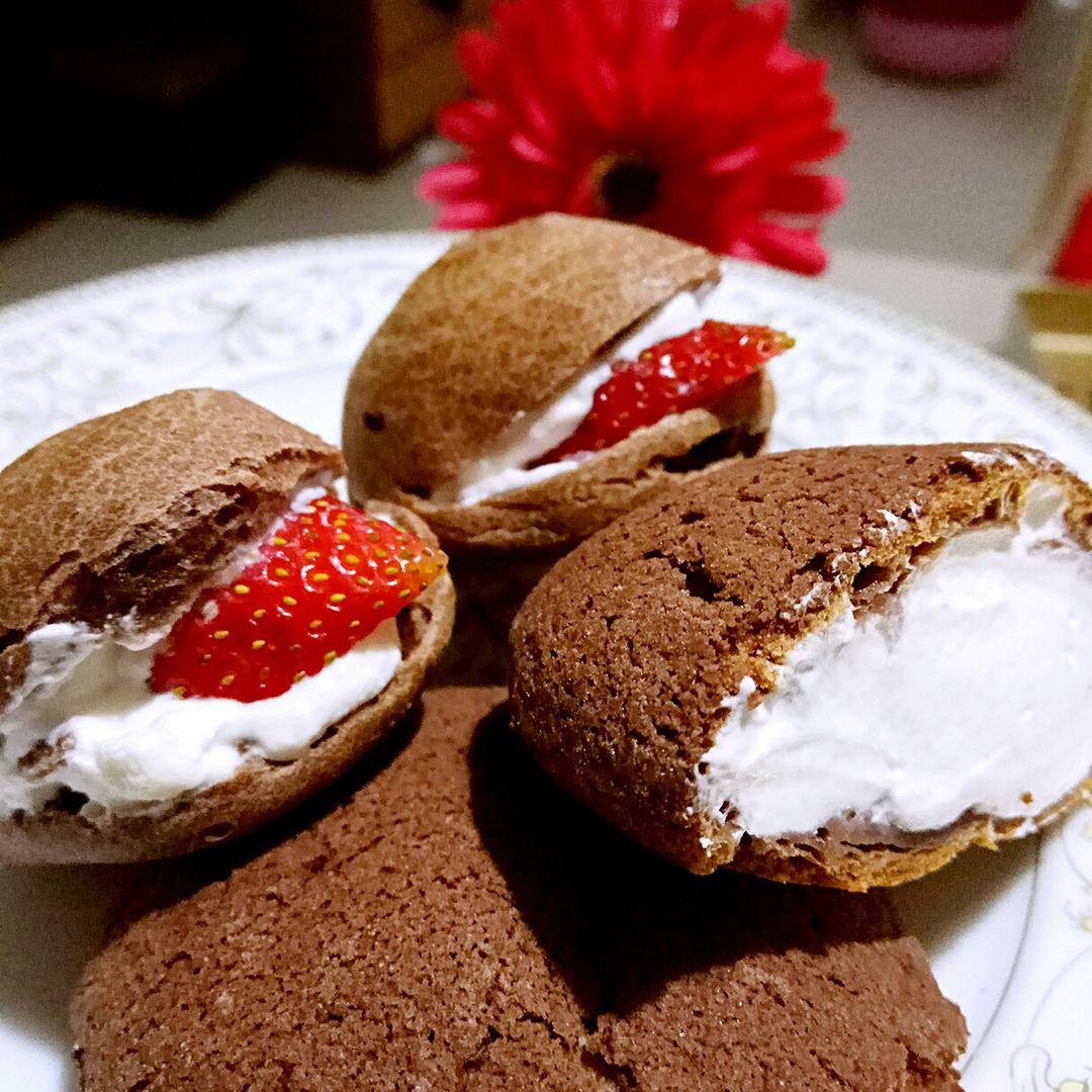 巧克力酥皮泡芙