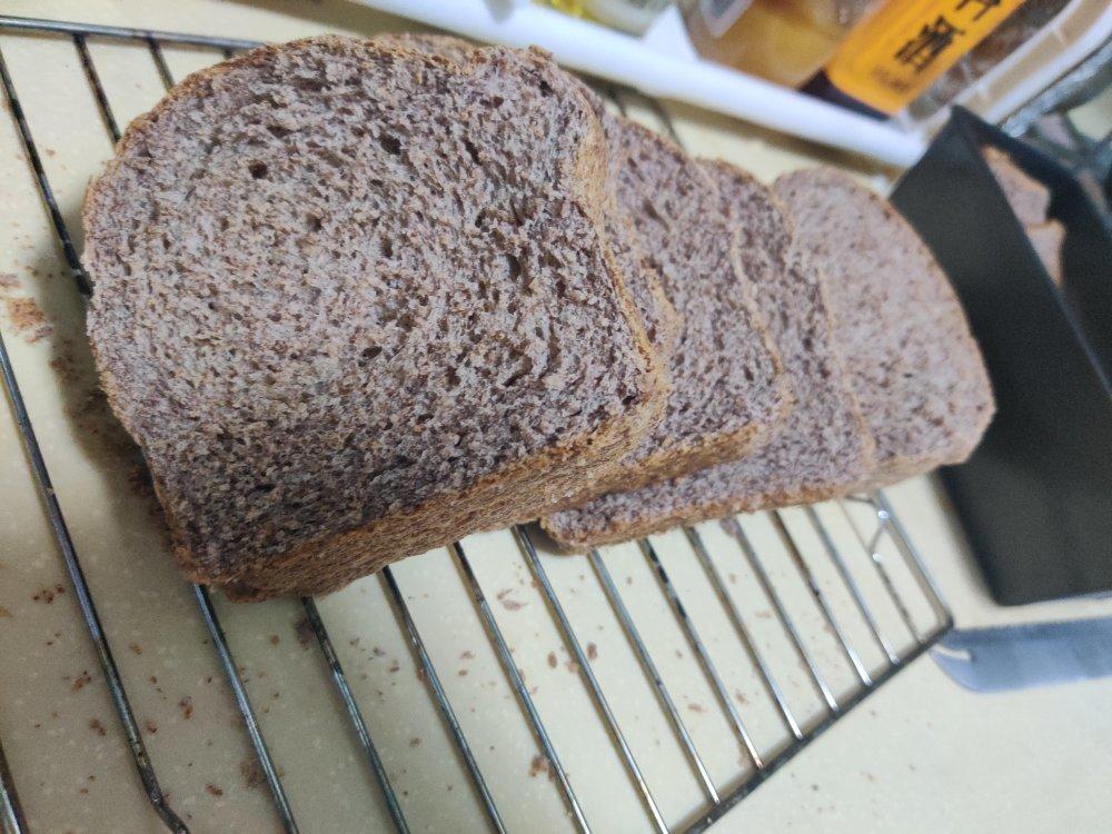 低脂降糖黑全麦吐司，手揉快捷版本