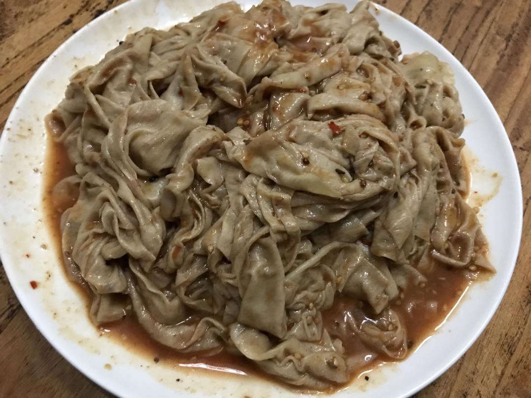 老式拌豆皮（小时候的味道）