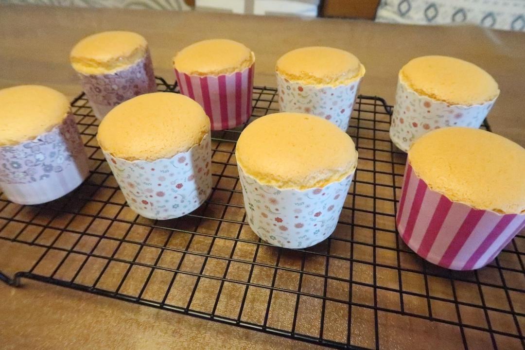 零失败~戚风纸杯小蛋糕🍰 ✨／8寸版戚风蛋糕