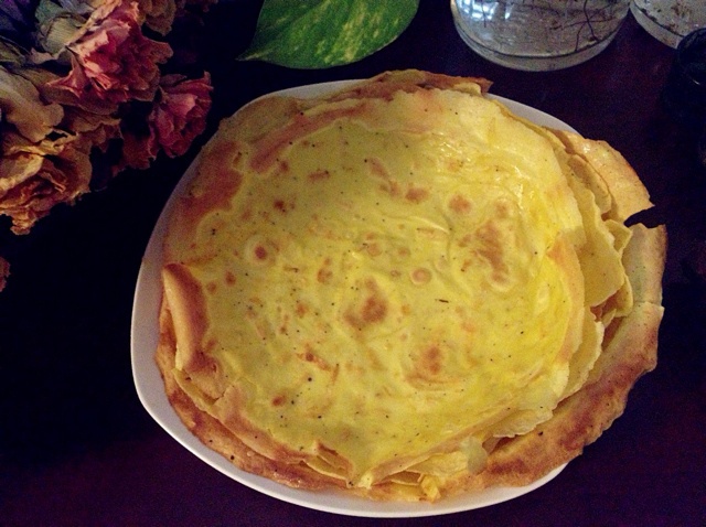虾皮鸡蛋饼