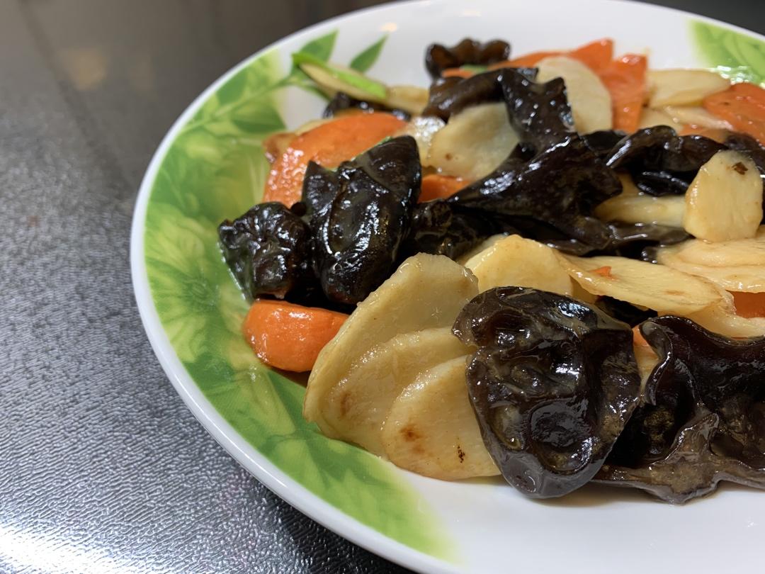 山药炒木耳