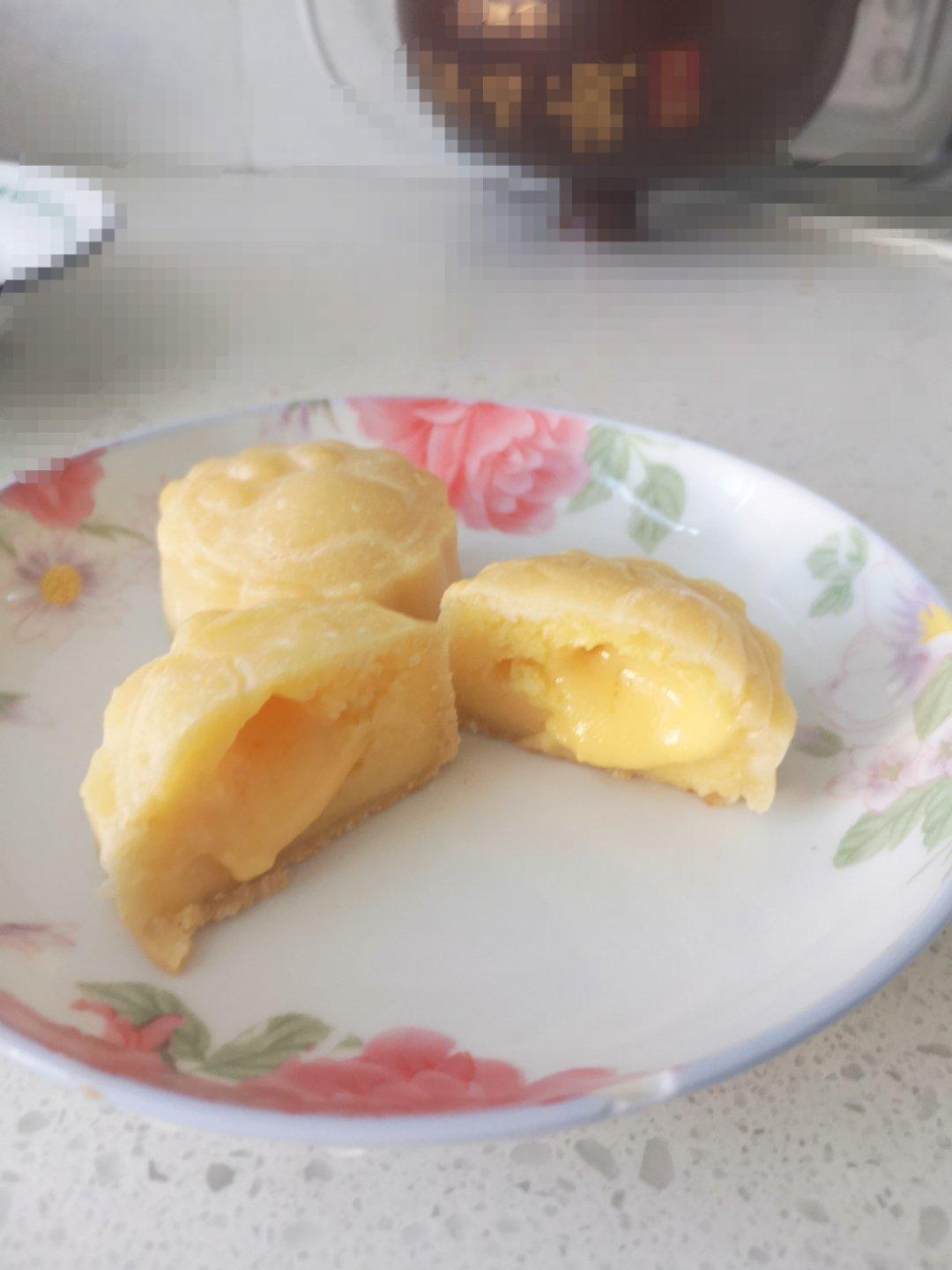 流心奶黄月饼（无吉士粉/转化糖浆版本）【曼食慢语】