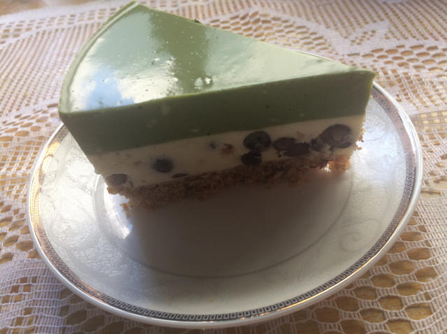 蜜豆抹茶芝士慕斯