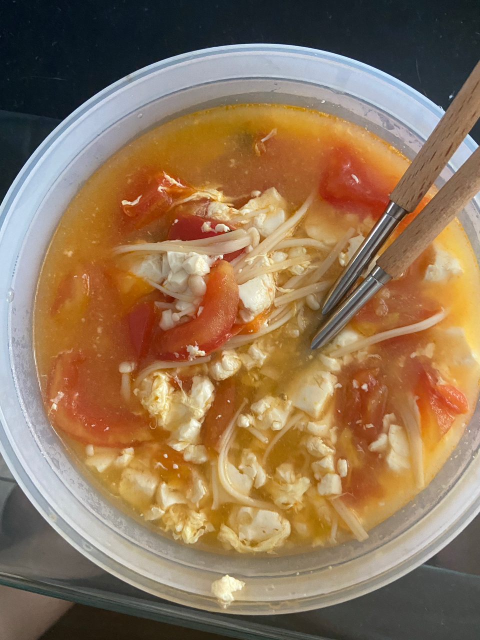 低脂低卡，简单又营养的番茄豆腐汤，巨好吃