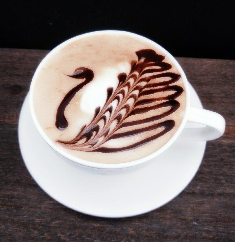 故事家族做的咖啡雕花
