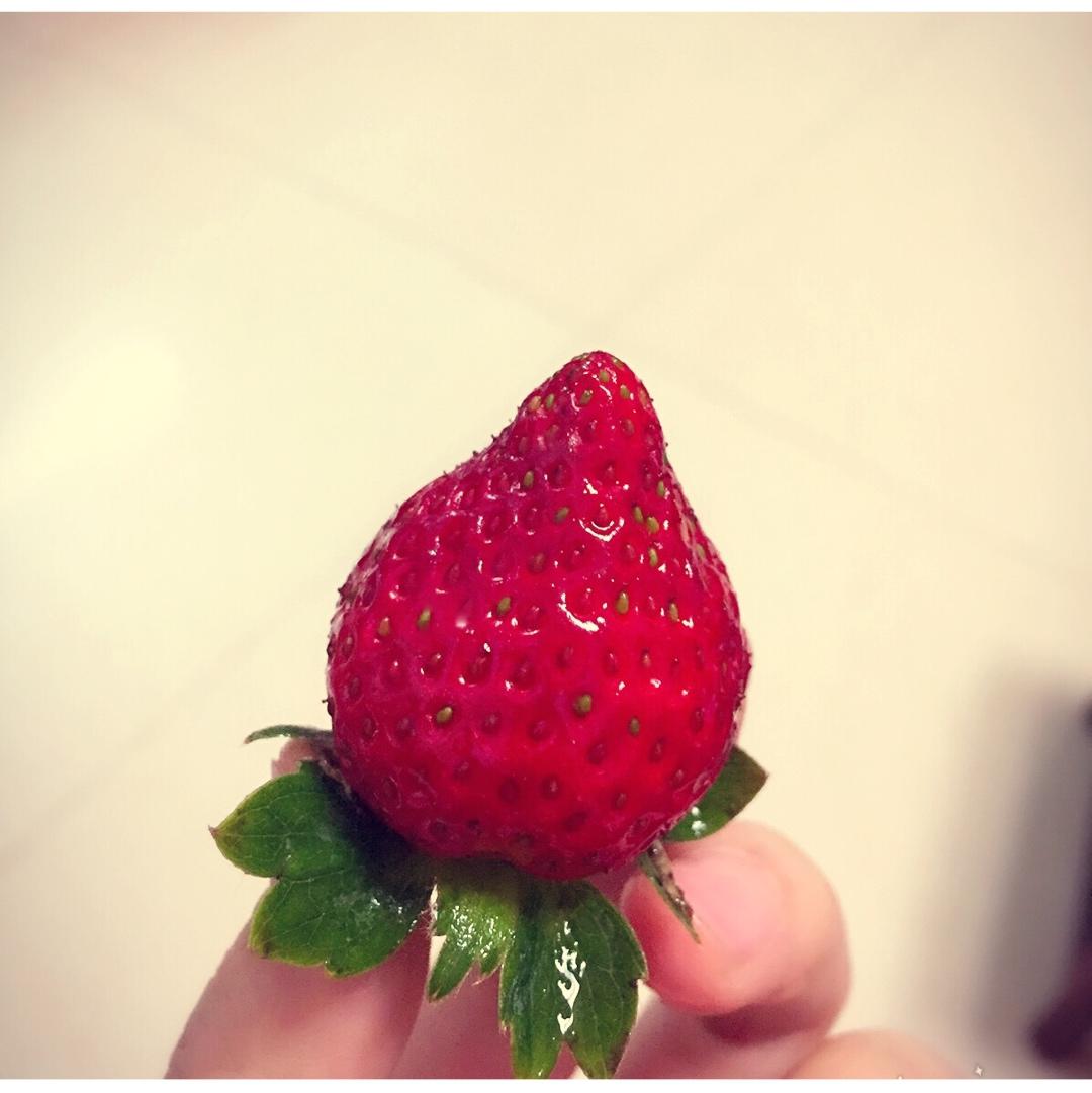 嗨bigeye做的今冬第一颗草莓