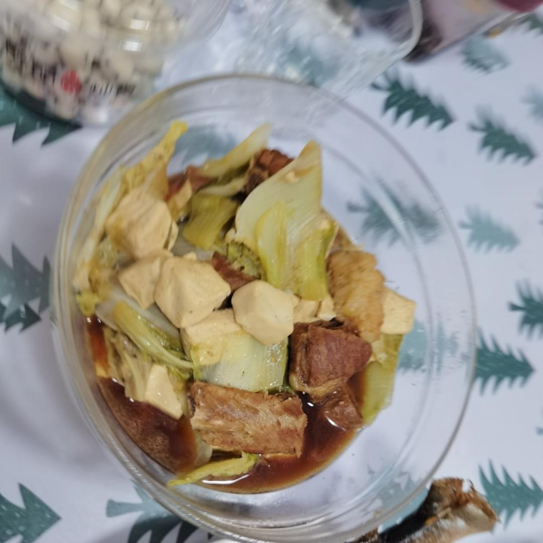 冬季最爱的家常菜！大白菜炖大豆腐或干豆腐