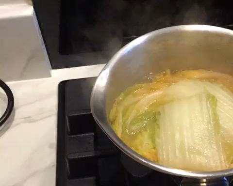 虾汤白菜的做法 步骤3