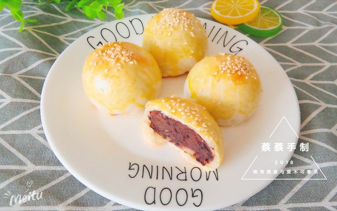 红豆酥饼（附油酥不测漏的办法）