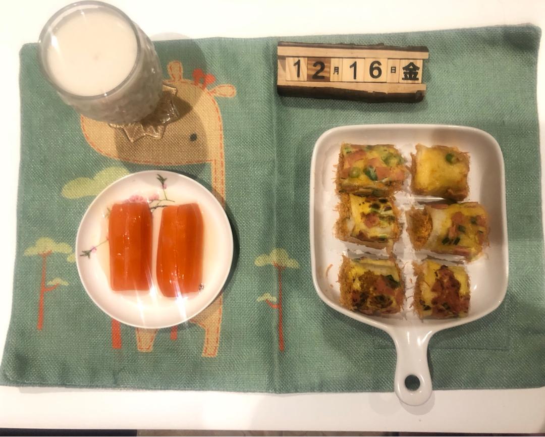 土司片蜕变肉松卷