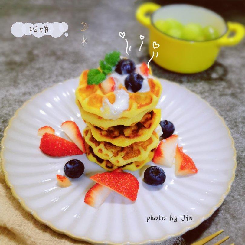 小朋友超爱的奶油格子松饼