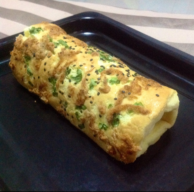 香葱肉松蛋糕卷