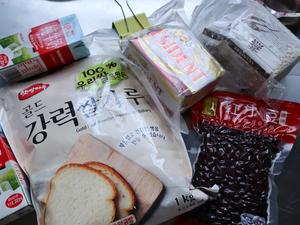 超软奶香红豆吐司（米面包-不含麦麸）的做法 步骤1