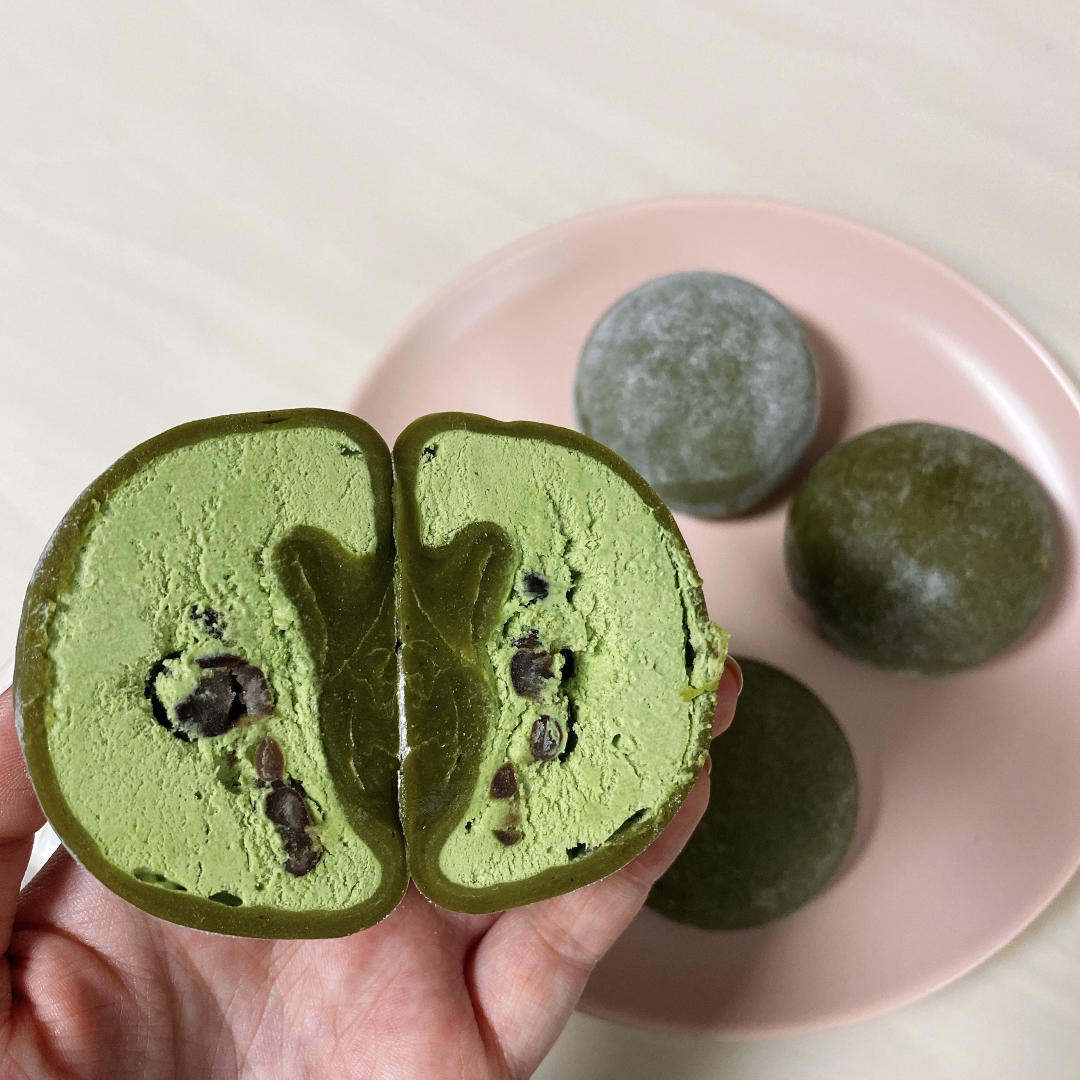 超好吃❗️抹茶红豆雪媚娘冰激凌