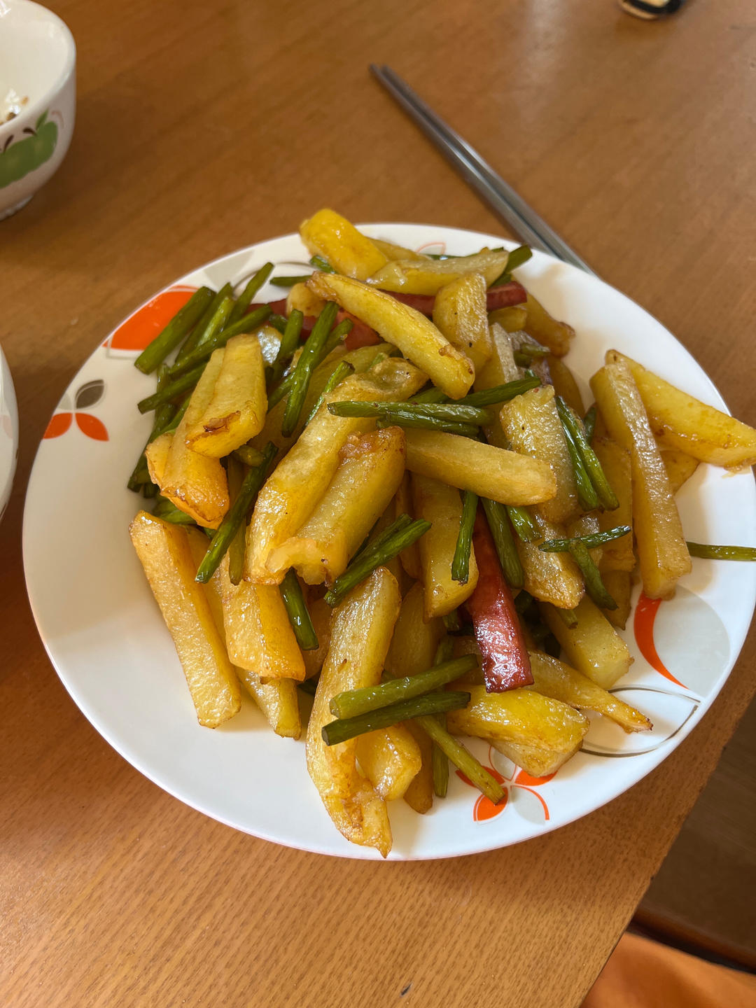 蒜苔火腿土豆条