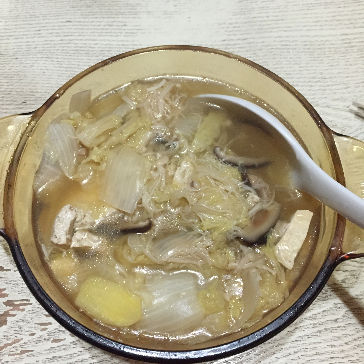 白菜炖冻豆腐