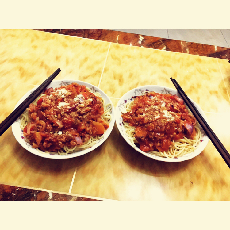 番茄肉酱意大利面