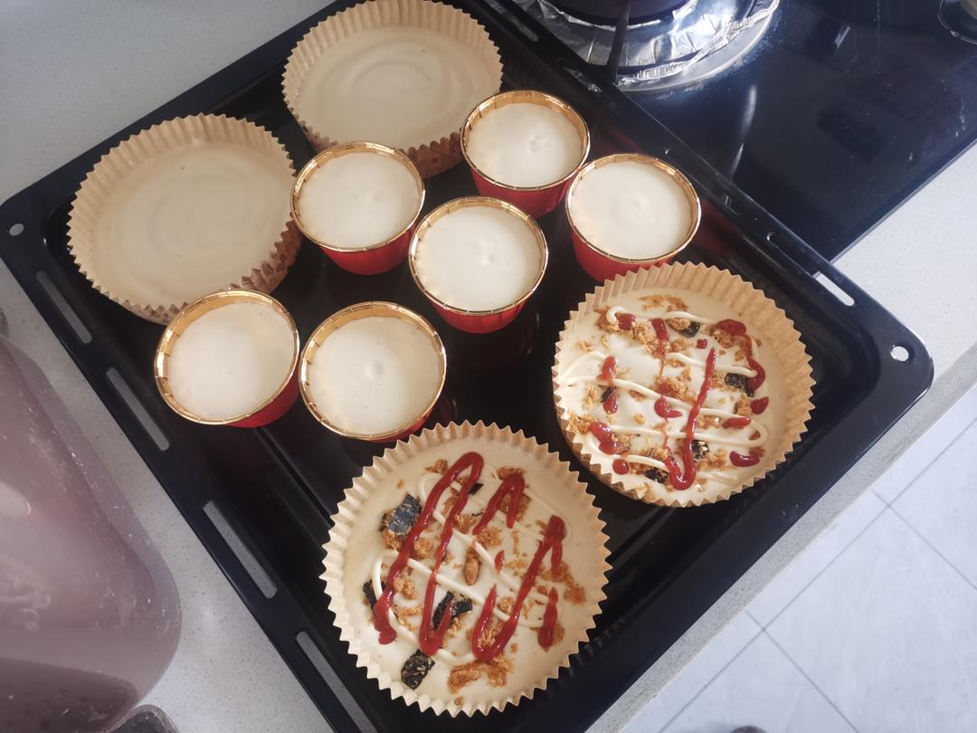 纸杯蛋糕 8寸戚风蛋糕的量