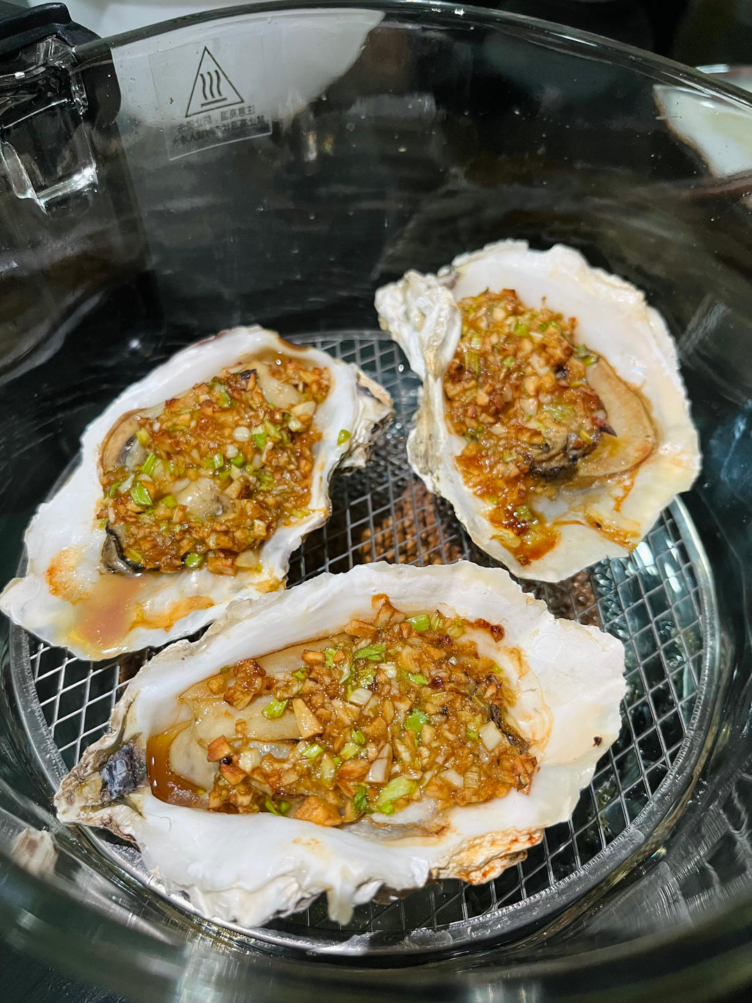 烧生蚝空气炸锅烤大蚝