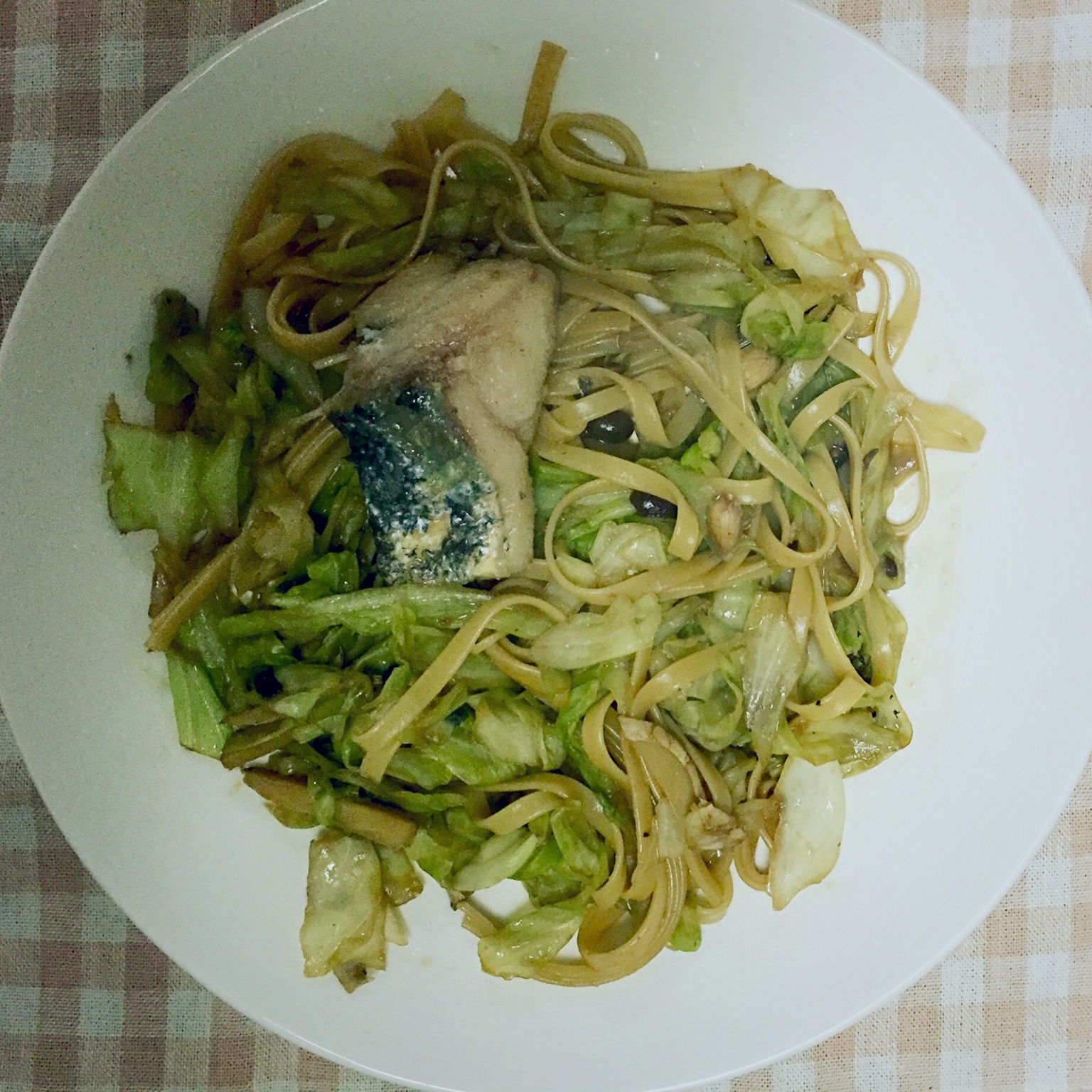 圆白菜炒面