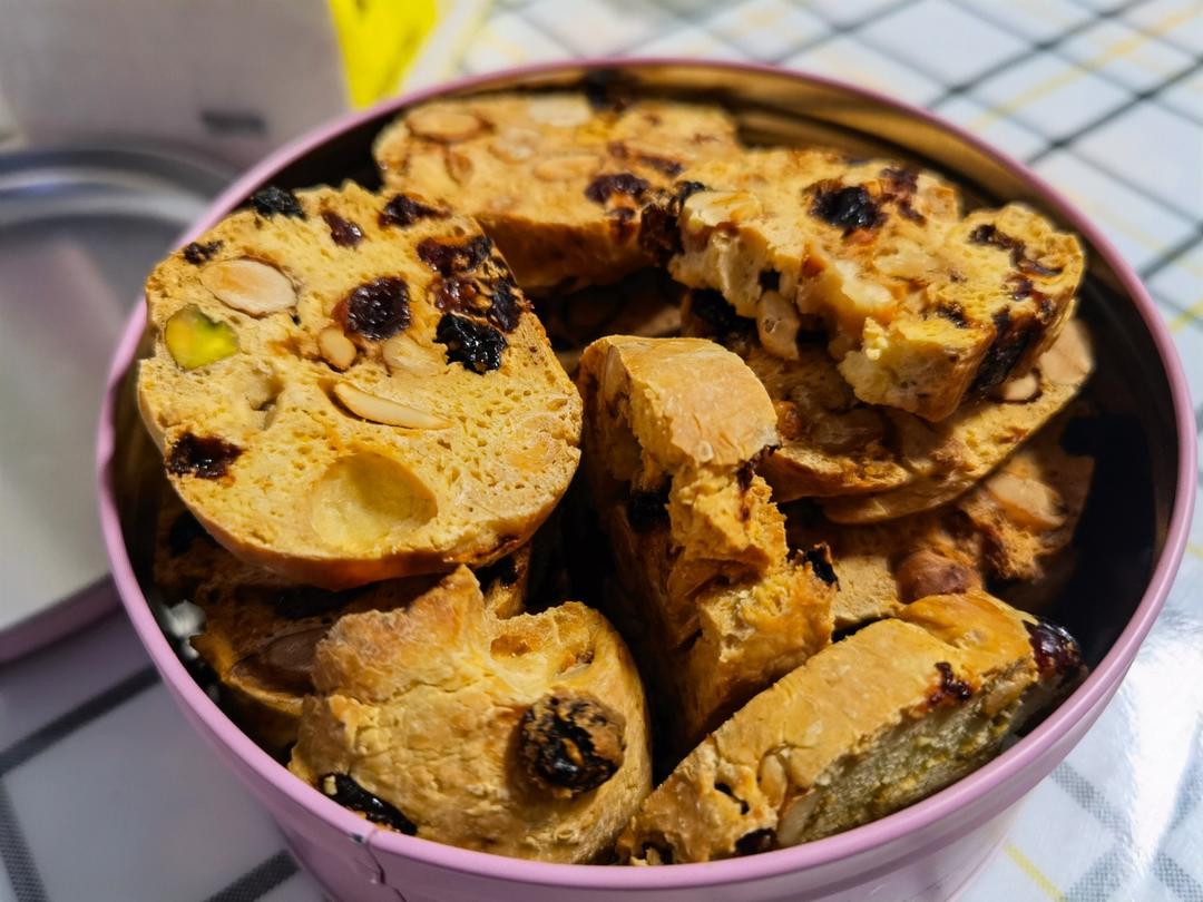 无油无糖减脂零食-biscotti意大利坚果饼干